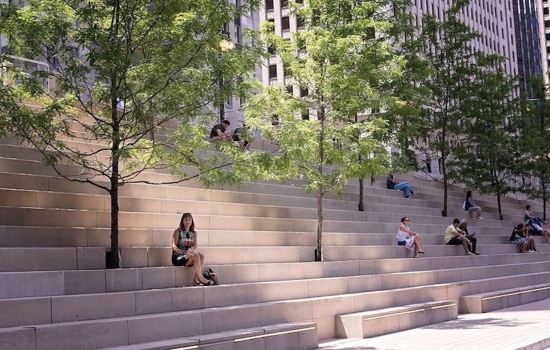 Chicago city steps